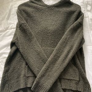 Warm green sweater